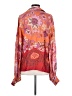 Alexis 100% Viscose Orange Long Sleeve Blouse Size S - photo 2