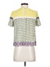 Blue Tassel Yellow Short Sleeve Blouse Size XS - photo 2