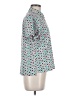 Unbranded Print Teal Short Sleeve Blouse Size M - photo 4
