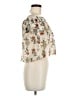 Forever 21 100% Polyester Ivory Short Sleeve Blouse Size M - photo 4