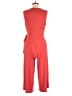 Nina Leonard Solid Red Jumpsuit Size M - photo 2