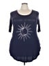 Torrid Blue 3/4 Sleeve T-Shirt Size 3X Plus (3) - photo 1