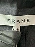 FRAME 100% Linen Solid Black Shorts Size XS - photo 3
