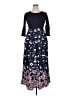 Unbranded Floral Blue Casual Dress Size L - photo 1
