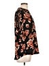Cynthia Steffe 100% Polyester Floral Black Short Sleeve Blouse Size L - photo 4