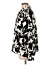 Fred David 100% Polyester Floral Black Long Sleeve Blouse Size L - photo 5