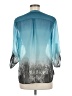Covington 100% Polyester Teal 3/4 Sleeve Blouse Size M - photo 2