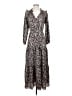 Max Studio Paisley Brown Casual Dress Size S - photo 1