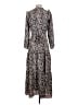 Max Studio Paisley Brown Casual Dress Size S - photo 2