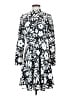 Ann Taylor 100% Polyester Print White Casual Dress Size 0 - photo 1