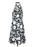 Ann Taylor 100% Polyester Print White Casual Dress Size 0 - photo 5
