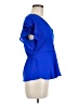 Monteau Blue Short Sleeve Blouse Size M - photo 4