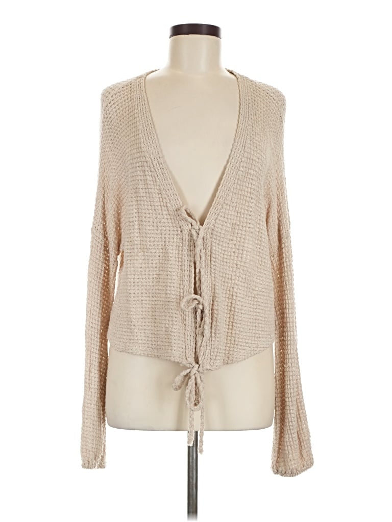 Pre-owned Sadie & Sage Cardigan Sweater In Tan