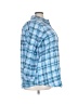 Woman Within 100% Cotton Plaid Blue 3/4 Sleeve Button-Down Shirt Size 22 (1X) - photo 4