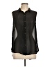 H&M Black Sleeveless Button-Down Shirt Size 12 - photo 1