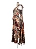 Siena 100% Polyester Tropical Brown Cocktail Dress Size 2X - photo 5