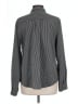 Adrienne Vittadini Stripes Gray Long Sleeve Button-Down Shirt Size L - photo 2