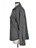 Adrienne Vittadini Stripes Gray Long Sleeve Button-Down Shirt Size L - photo 5