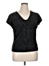 Worthington Black Short Sleeve Top Size XL - photo 1