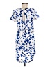 H&M Print Blue Casual Dress Size 6 - photo 2