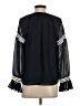 J.Crew 100% Polyester Black Long Sleeve Blouse Size XS - photo 2