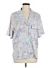 ASOS Design 100% Polyester Paisley Blue Short Sleeve Blouse Size 6 - photo 1