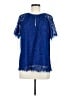 J.Crew Blue Short Sleeve Blouse Size M (tall) - photo 1