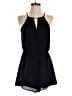 Lush 100% Polyester Solid Black Romper Size S - photo 1
