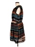 Charlie Jade 100% Polyester Stripes Brown Casual Dress Size L - photo 5