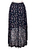 Rewind 100% Rayon Floral Blue Casual Skirt Size XL - photo 2
