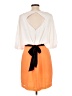 B. Smart 100% Polyester Color Block Orange Casual Dress Size 11 - 12 - photo 2