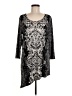 JM Collection Silver 3/4 Sleeve Blouse Size M - photo 1