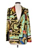 Industry 100% Polyester Print Gold Blazer Size S - photo 1