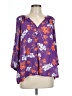 Apt. 9 100% Polyester Purple 3/4 Sleeve Blouse Size L - photo 1
