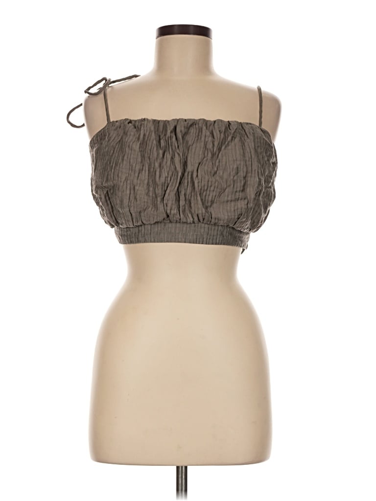 Pre-owned Astr Sleeveless Blouse In Brown
