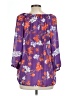 Apt. 9 100% Polyester Purple 3/4 Sleeve Blouse Size L - photo 2