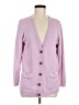Lands' End 100% Cotton Purple Cardigan Size M - photo 1