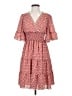 Max Studio 100% Polyester Hearts Red Casual Dress Size XS - photo 1