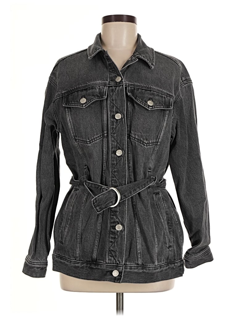 Pre-owned Madewell Denim Jacket In Gray
