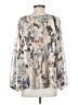 DRA 100% Polyester Silver Long Sleeve Blouse Size S - photo 2
