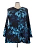 Lularoe Blue 3/4 Sleeve Top Size 3XL - photo 1