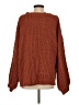 Pol 100% Polyester Solid Brown Pullover Sweater Size S - photo 2