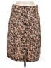 Shein 100% Polyester Print Brown Casual Skirt Size 6 - photo 1