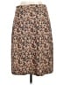 Shein 100% Polyester Print Brown Casual Skirt Size 6 - photo 2