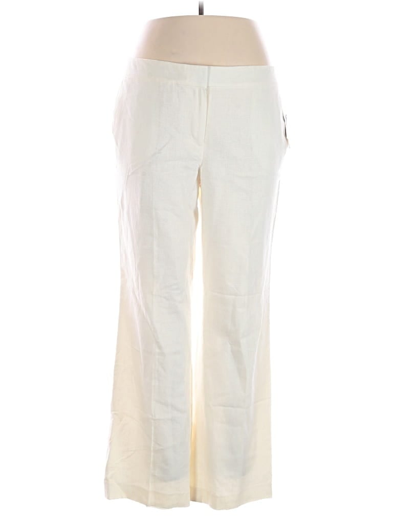 Pre-owned Nine West Linen Pants In Ivory