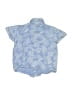 Little Lad 100% Cotton Tropical Blue Short Sleeve Button-Down Shirt Size 3T - photo 2