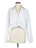 Rebecca Minkoff 100% Cotton White Long Sleeve Polo Size M - photo 1