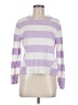 Candace Cameron Bure Stripes Purple Pullover Sweater Size M - photo 1