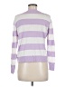 Candace Cameron Bure Stripes Purple Pullover Sweater Size M - photo 2