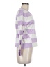 Candace Cameron Bure Stripes Purple Pullover Sweater Size M - photo 4